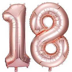 18 number balloons