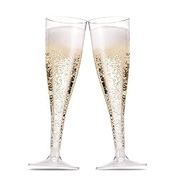 plastic champagne glasses