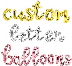 custom letter balloons