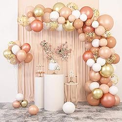 blush balloon garland