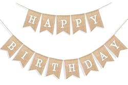 rustic happy birthday banner