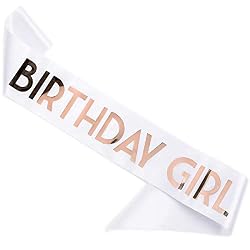 birthday girl sash