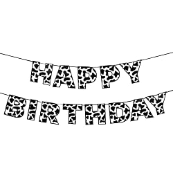 happy birthday cowgirl banner