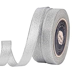 silver glitter ribbon