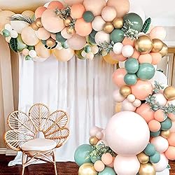 blush balloon garland