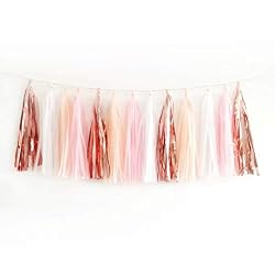pink tassel garland