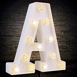 letters with lights
