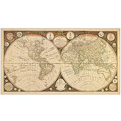 vintage world map