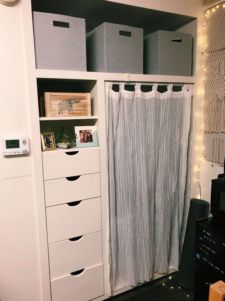 dorm closet