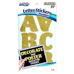 gold sticker letters