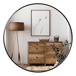 black round mirror