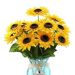 fake sunflowers