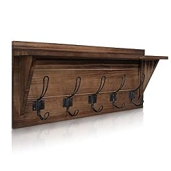 entryway shelf with hooks