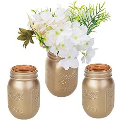gold mason jars