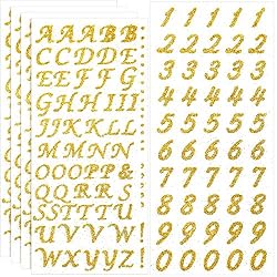 gold letter stickers