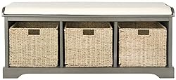 neutral entryway bench