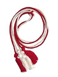 red and white honor cords
