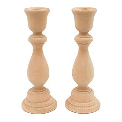 wood candle stick holders