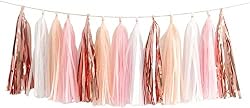 pink tassel garland