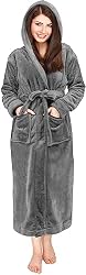 bathrobe with hood
