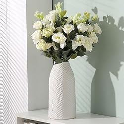 large ceramic white vase