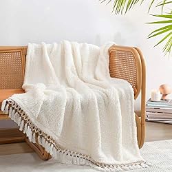 cute tassel throw blanket