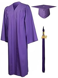 purple graduation robe