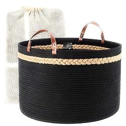 black decorative basket