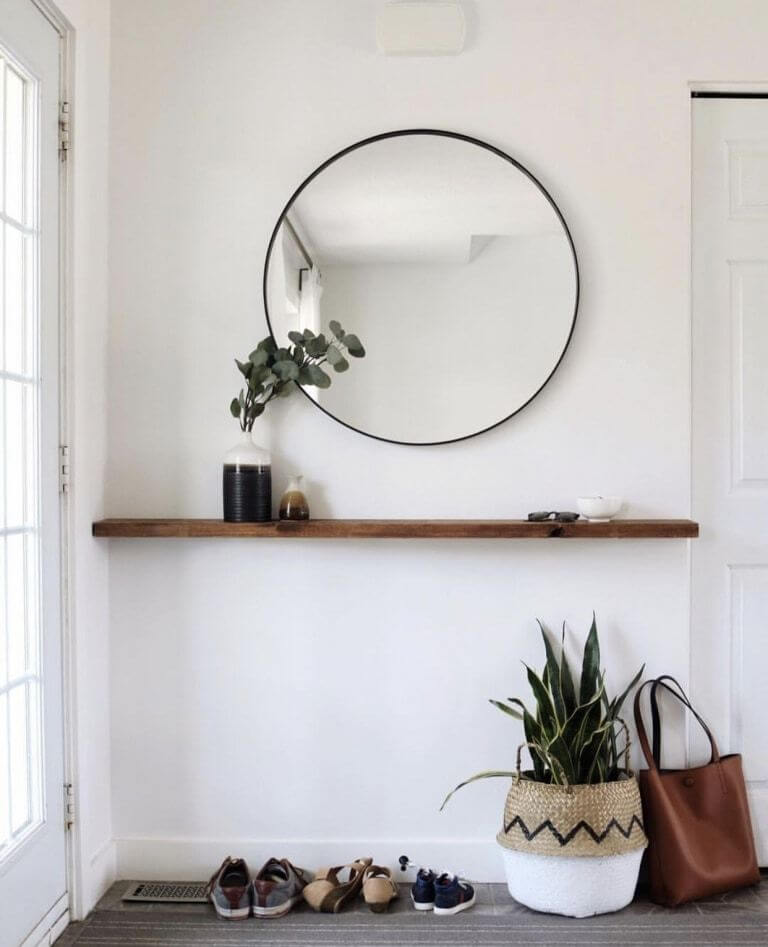 small entryway shelf