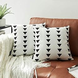 triangle print pillows