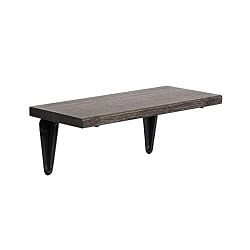 single floating shelf entryway