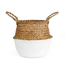 seagrass basket entryway