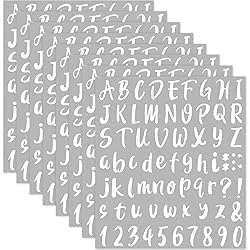 white sticker letters