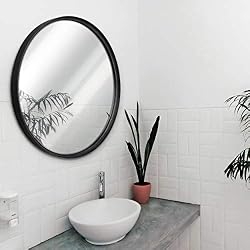 black round mirror entry 