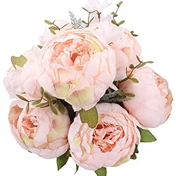 faux peonies bouquet