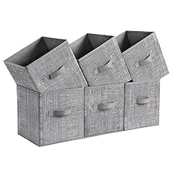 gray storage bins