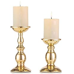 gold candle holders