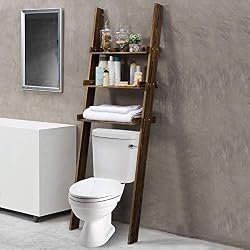 over the toilet ladder shelf