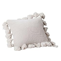 turquoise boho knit pillow