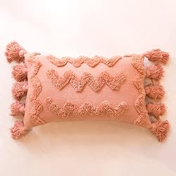 orange boho pillow