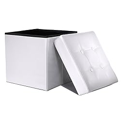 white storage ottoman
