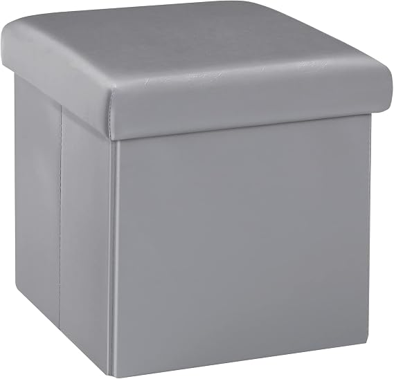 gray ottoman with storage