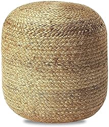round ottoman pouf
