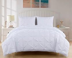 white ruched bedding