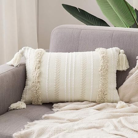 neutral lumbar throw pillow