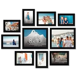 black frames for gallery wall