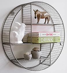 round mesh floating shelf
