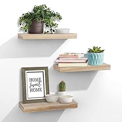 small wood floating shelves