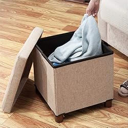 neutral storage ottoman