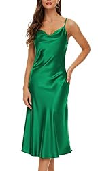 blue satin dress